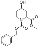 4-HYDROXY-PIPERIDINE-1,2-DICARBOXYLIC ACID 1-BENZYL ESTER 2-METHYL ESTER Structure