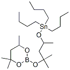 2-[1,1-dimethyl-3-[(tributylstannyl)oxy]butoxy]-4,4,6-trimethyl-1,3,2-dioxaborinane Structure