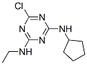 6-chloro-N-cyclopentyl-N'-ethyl-1,3,5-triazine-2,4-diamine Structure