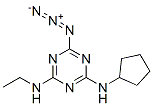 6-azido-N-cyclopentyl-N'-ethyl-1,3,5-triazine-2,4-diamine Structure