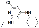 6-chloro-N-cyclohexyl-N'-ethyl-1,3,5-triazine-2,4-diamine Structure