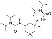 N'-[3-[[[[ビス(1-メチルエチル)アミノ]カルボニル]アミノ]メチル]-3,5,5-トリメチルシクロヘキシル]-N,N-ビス(1-メチルエチル)尿素 化学構造式