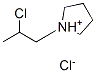 1-(2-chloropropyl)pyrrolidinium chloride 结构式