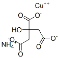 ammonium copper(2+) 2-hydroxypropane-1,2,3-tricarboxylate Structure