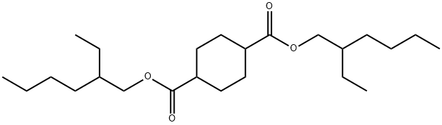 1,4-シクロヘキサンジカルボン酸ビス(2-エチルヘキシル) 化学構造式
