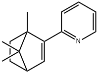 2-(1,7,7-トリメチルビシクロ[2.2.1]ヘプタ-2-エン-2-イル)ピリジン 化学構造式