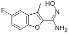 2-Benzofurancarboximidamide, 5-fluoro-N-hydroxy-3-methyl- 结构式