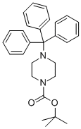 TERT-BUTYL 4-TRITYLPIPERAZINE-1-CARBOXYLATE Structure