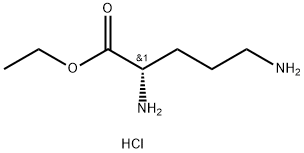 L-オルニチンエチル·2塩酸塩 化学構造式