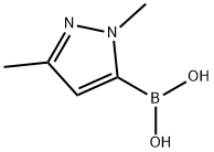 1,3-Dimethyl-1H-pyrazol-5-ylboronic acid Structure