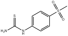 N-[4-(メチルスルホニル)フェニル]チオ尿素 化学構造式