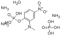 りん酸ジアンモニウム2-(ジメチルアミノ)-4-ニトロフェニル 化学構造式