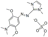 2-[[4-(dimethylamino)-2,5-dimethoxyphenyl]azo]-1,3-dimethyl-1H-imidazolium methyl sulphate Structure