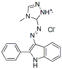 1,4-ジメチル-5-[(2-フェニル-1H-インドール-3-イル)アゾ]-1H-1,2,4-トリアゾール-4-イウム・クロリド 化学構造式