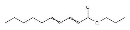 propyl 2,4-decadienoate Struktur