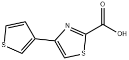 2-Thiazolecarboxylic  acid,4-(3-thienyl)- Structure