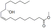 [S,Z,(-)]-12-ヒドロキシ-9-オクタデセン酸メチル 化学構造式