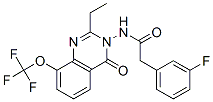 Benzeneacetamide,  N-[2-ethyl-4-oxo-8-(trifluoromethoxy)-3(4H)-quinazolinyl]-3-fluoro- Structure
