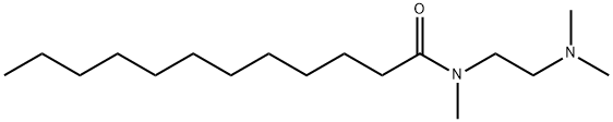 N-[2-(dimethylamino)ethyl]-N-methyldodecanamide 结构式