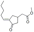 3-オキソ-4-ペンチリデン-1-シクロペンタン酢酸メチル 化学構造式