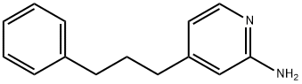 4-(3-フェニルプロピル)-2-ピリジンアミン 化学構造式