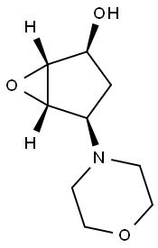 6-Oxabicyclo[3.1.0]hexan-2-ol,4-(4-morpholinyl)-,(1-alpha-,2-alpha-,4-alpha-,5-alpha-)-(9CI) 结构式