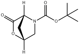 (1R,4R)-tert-Butyl 3-oxo-2-oxa-5-azabicyclo[2.2.1]heptane-5-carboxylate Structure