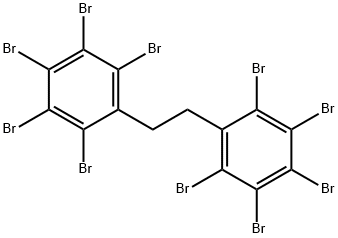 1,2-ビス(2,3,4,5,6-ペンタブロモフェニル)エタン 化学構造式