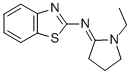 2-Benzothiazolamine, N-(1-ethyl-2-pyrrolidinylidene)- 结构式