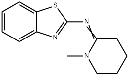 2-Benzothiazolamine, N-(1-methyl-2-piperidinylidene)- 结构式