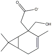(3,7,7-trimethylbicyclo[4.1.0]hept-3-en-2-yl)methyl acetate Structure