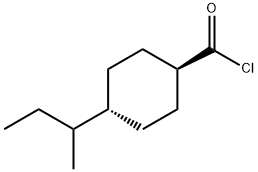Cyclohexanecarbonyl chloride, 4-(1-methylpropyl)-, trans- (9CI) Structure