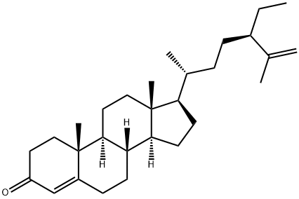 豆甾-4,25-二烯-3-酮 结构式