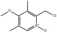 2-氯甲基-3,5-二甲基-4-甲氧基吡啶氮氧化物 结构式