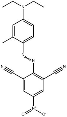 2-[[4-(diethylamino)-2-methylphenyl]azo]-5-nitrobenzene-1,3-dicarbonitrile Structure