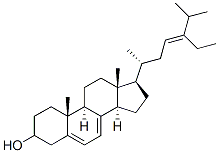 24-ethylcholesta-5,7,23-trien-3-ol Structure