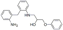 1-[[[(aminophenyl)methyl]phenyl]amino]-3-phenoxypropan-2-ol Structure
