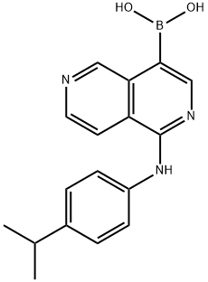 1-(4-isopropylphenylaMino)-2,6-naphthyridin-2(6H)-ylboronic acid Structure