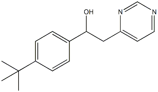 1-(4-叔丁苯基)-2-嘧啶-4-基乙醇 结构式