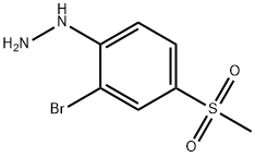 [2-BROMO-4-(METHYLSULFONYL)PHENYL]HYDRAZINE
 Structure