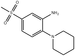 5-(METHYLSULFONYL)-2-PIPERIDIN-1-YLANILINE
 Structure