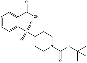2-{[1-(TERT-BUTOXYCARBONYL)PIPERIDIN-4-YL]SULFONYL}BENZOICACID
 Structure