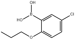 5-氯-2-丙氧基苯基硼酸, 849062-29-9, 结构式