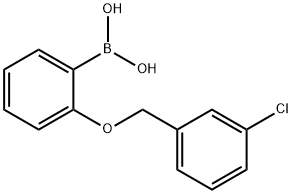 2-(3'-CHLOROBENZYLOXY)PHENYLBORONIC ACID Structure