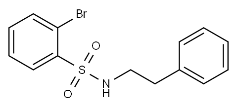 N-Phenethyl 2-bromobenzenesulphonamide Structure