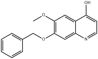 4-Quinolinol, 6-Methoxy-7-(phenylMethoxy)- Structure