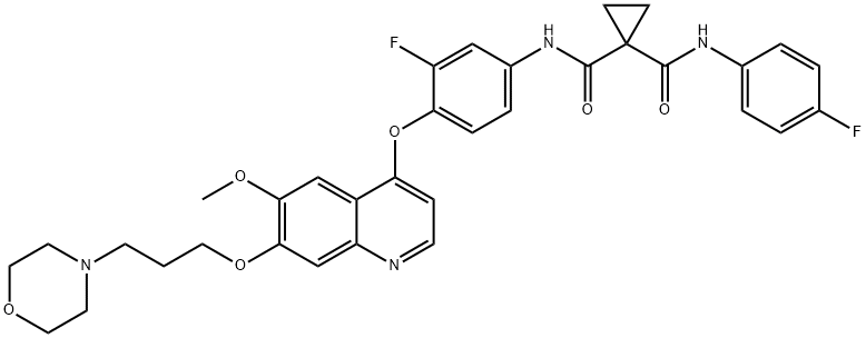 N-[3-氟-4-[[6-甲氧基-7-[[3-(吗啉-4-基)丙基]氧]喹啉-4-基]氧]苯基]-N