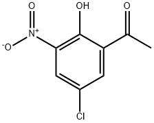 5'-クロロ-2'-ヒドロキシ-3'-ニトロアセトフェノン 塩化物 化学構造式