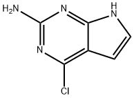 2-氨基-4-氯吡咯并[2,3-d]嘧啶 结构式