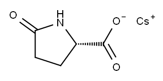 (2S)-5-オキソ-2-ピロリジンカルボン酸セシウム 化学構造式
